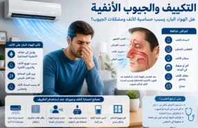 التكييف والجيوب الأنفية هل الهواء البارد يسبب حساسية الأنف ومشكلات الجيوب؟