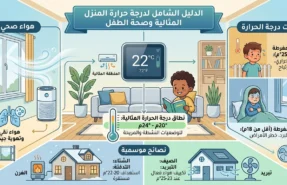أفضل درجة حرارة داخل المنزل للحفاظ على صحة الأطفال