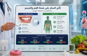 العلاقة بين التغذية وصحة الأسنان والتمثيل الغذائي.