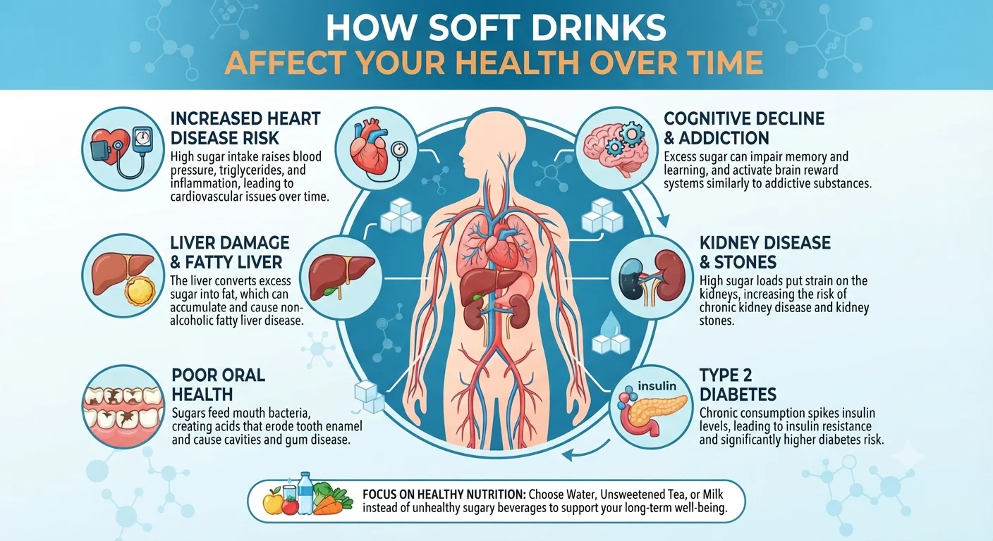 How Soft Drinks Affect Your Health Over Time